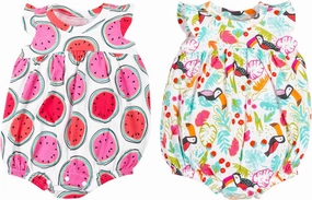 Lamaze baby-girls 2 Pack Rompers