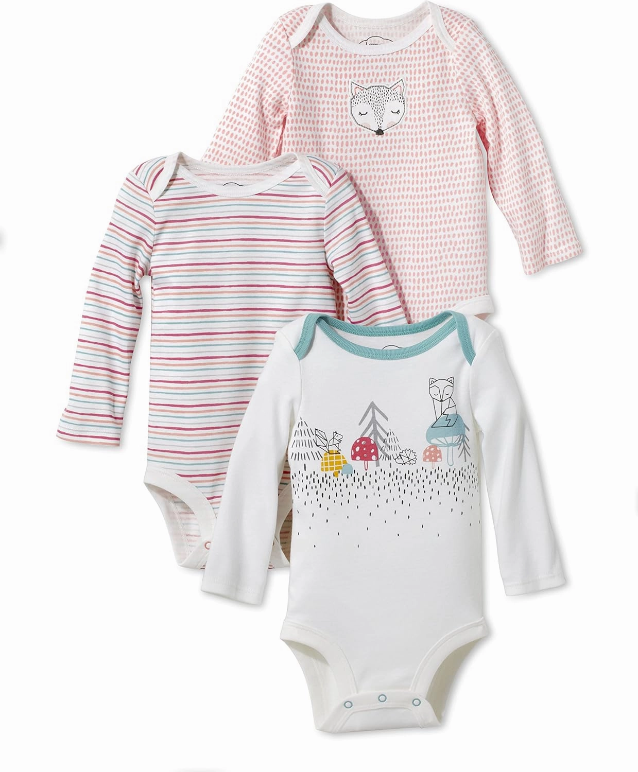 Lamaze baby-girls Long Sleeve Cotton Bodysuit, Snap ClosureShirt