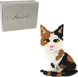 Larcele 4848 Pieces Calico Cat Micro Building Blocks Animal Mini Building Toy Bricks KLJM-02 (Model 2842)