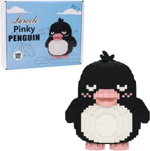 Larcele Micro Building Blocks Animal Set, DIY Mini 3D Building Toy Bricks,1499 Pieces KLJM-07 (Pinky Penguin)
