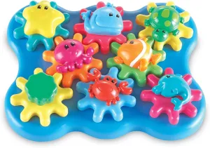 Learning Resources Ocean Wonders Build & Spin, Gears Toy & Building Set, 17 Pieces, Ages 18  months