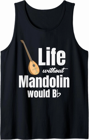 Life Without Mandolin Would Bb Mandola Ukulelist Banjo Tank Top