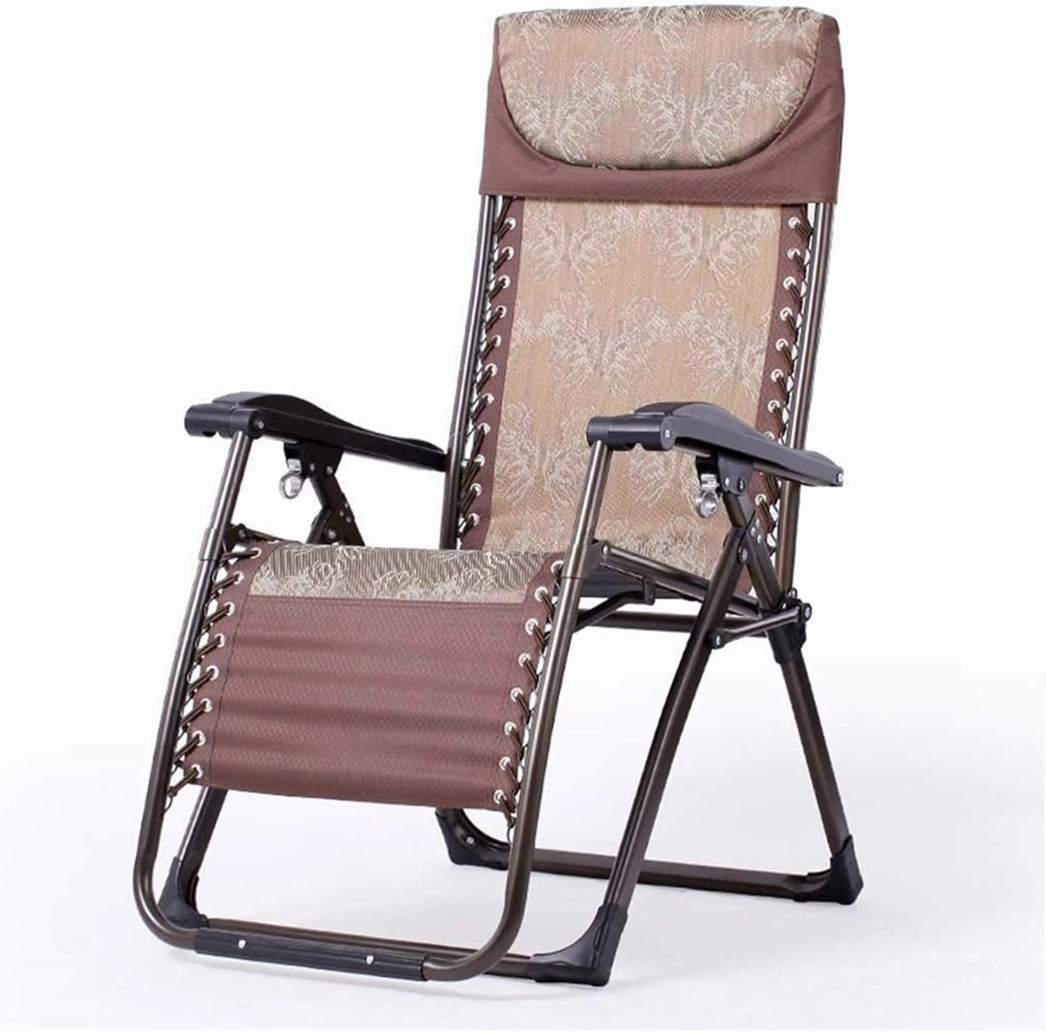 Lightweig-Ht Camping Chairs Loungers Folding Chair rs,Folding Deck Chairs,Beach Chairs,Portable Home Lounge Chairs,Ideal for Outdoor Terraces,Detachable Cotton Pad/a