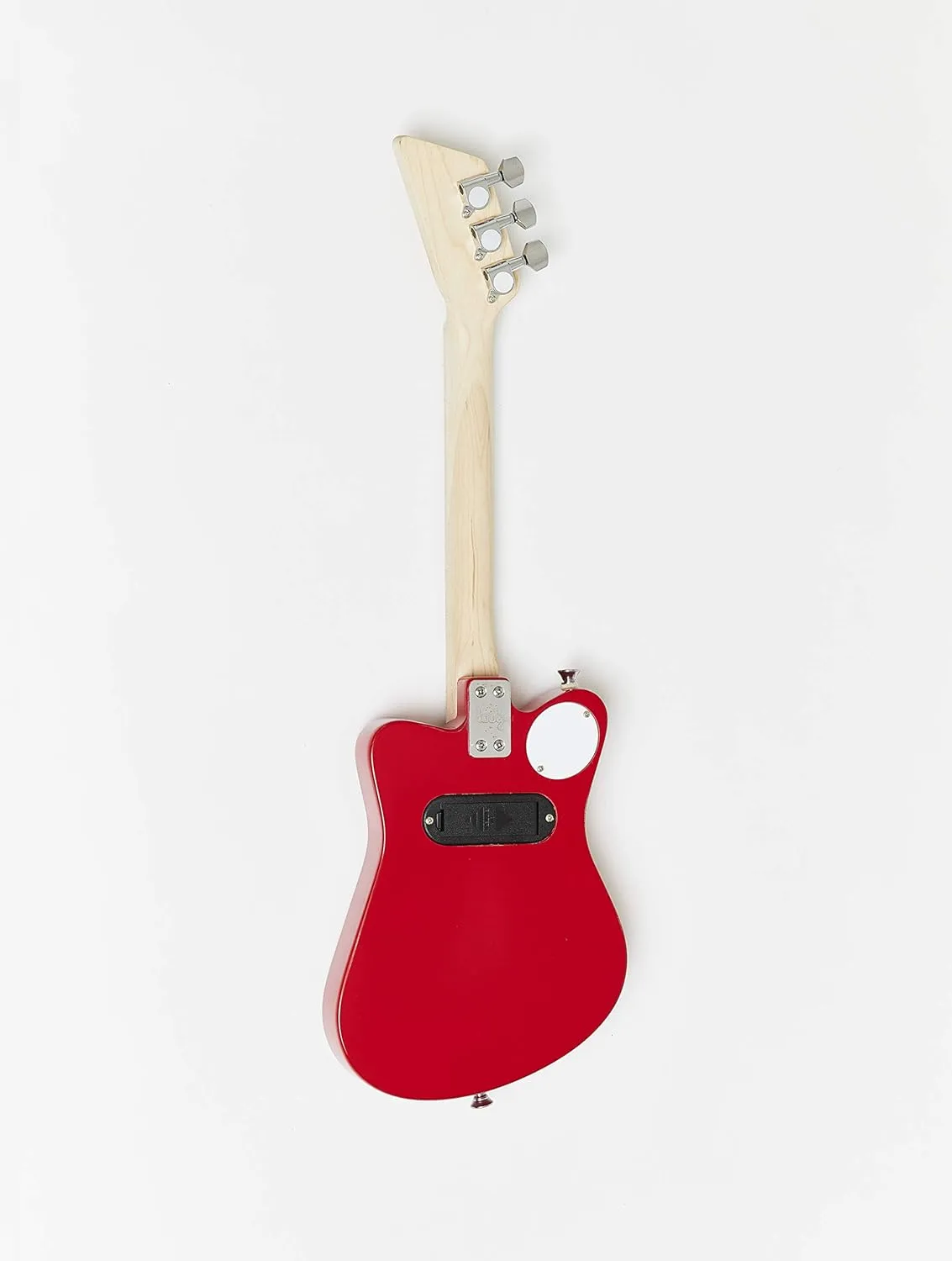 Loog Mini Electric kids Guitar for Beginners built-in Amp Ages 3  Learning App and Lessons Included Red