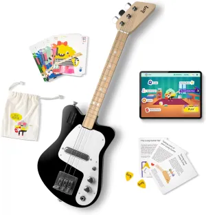Loog Mini Electric kids Guitar for Beginners built-in Amp Ages 3  Learning App and Lessons Included