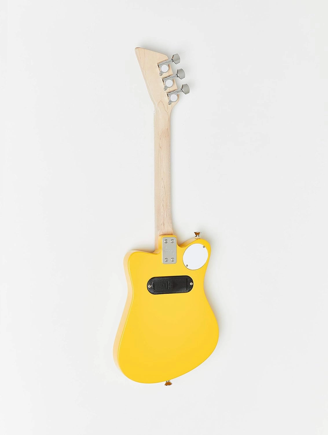 Loog Mini Electric kids Guitar for Beginners built-in Amp Ages 3  Learning App and Lessons Included Yellow
