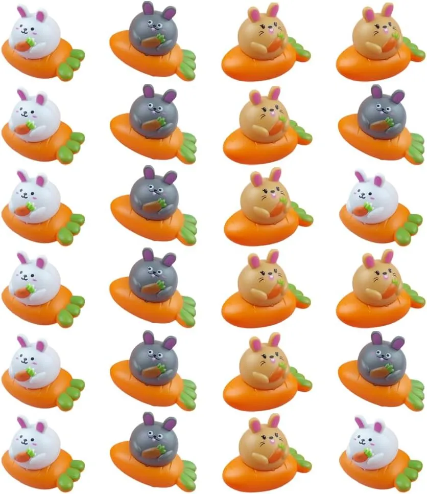LUOZZY Mini Car Toy Pull Back Car Bunny Carrot Car Toy for Easter Basket Fillers Easter Kids Gifts