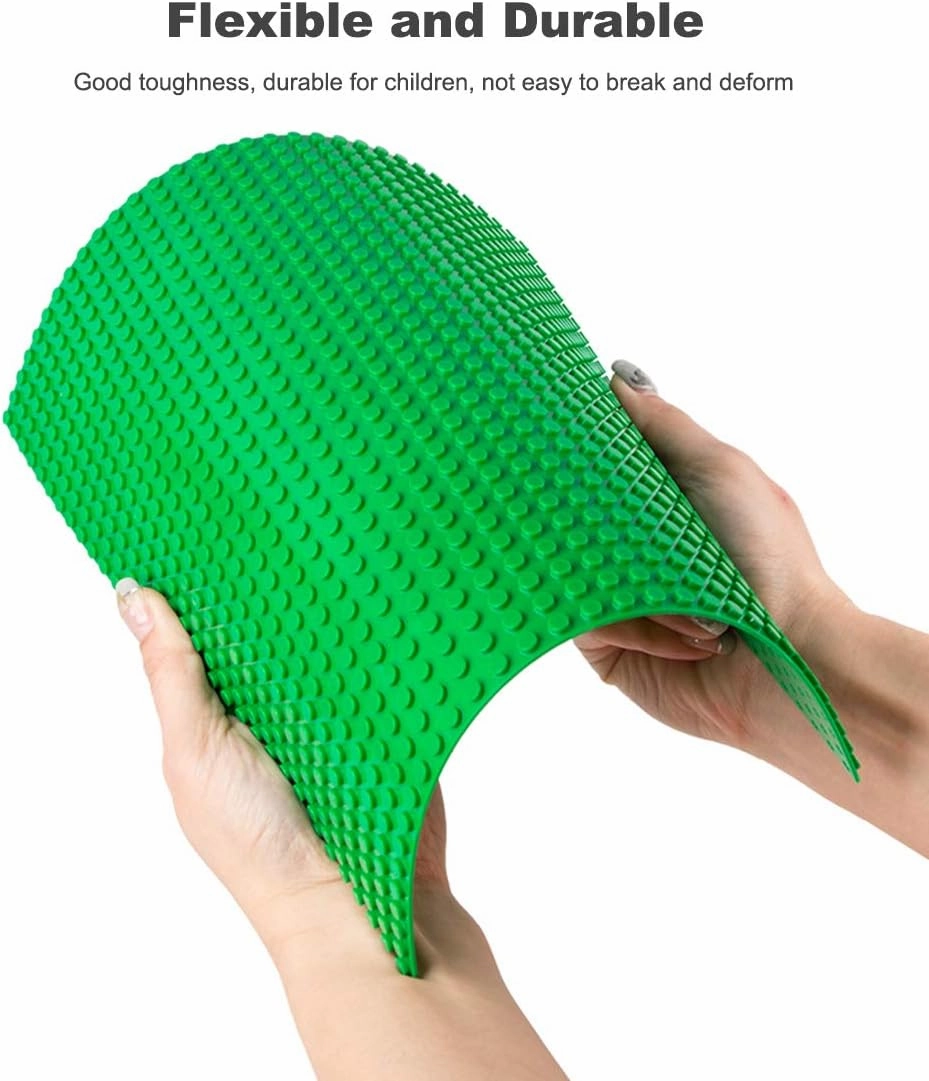 LVHERO Classic Baseplates Building Plates for Building Bricks 100% Compatible with All Major Brands-Baseplate, 10" x 10", Pack of 16 (Green)