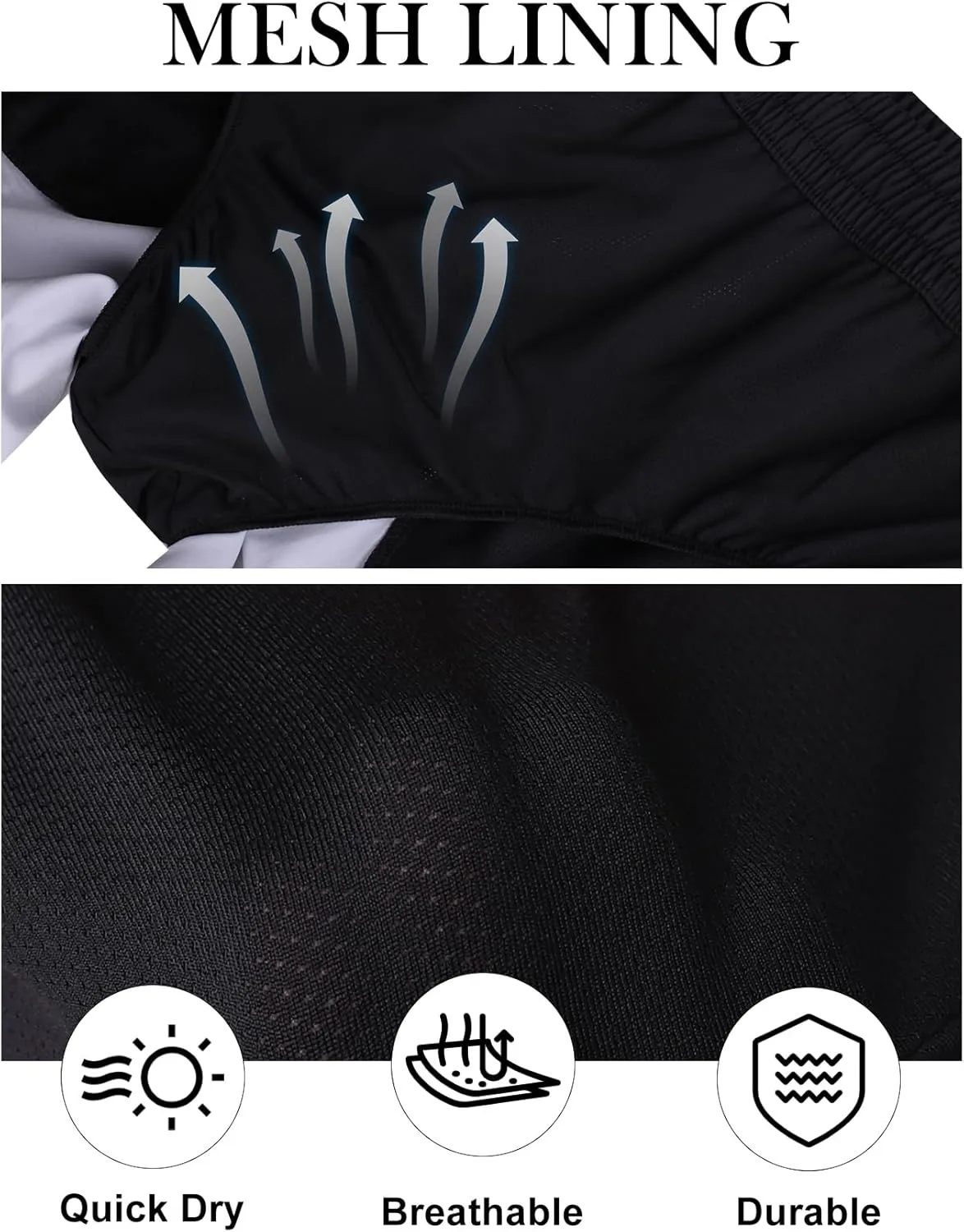 Lzzidou Men Swim Trunks with Mesh Liner 5 Inch Inseam Board Shorts Quick Dry Bathing Suit