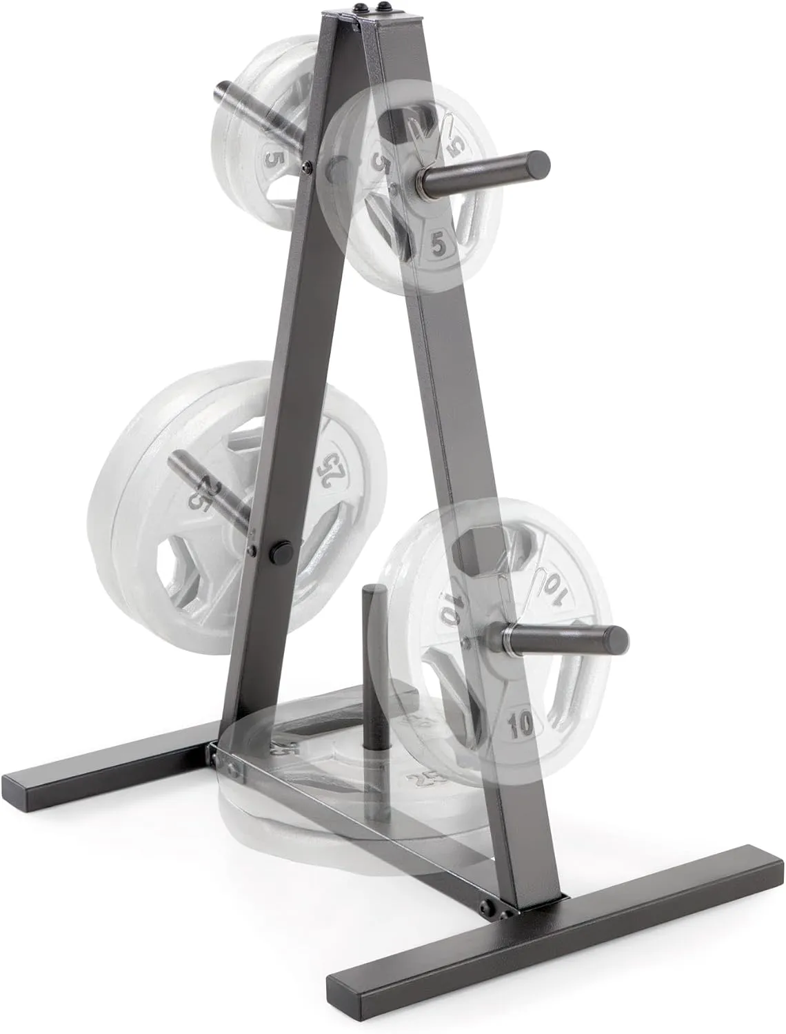 Marcy Standard Weight Plate Tree for 1-Inch Plates for Home Gym, 300 lb. Max. Capacity PT-5733
