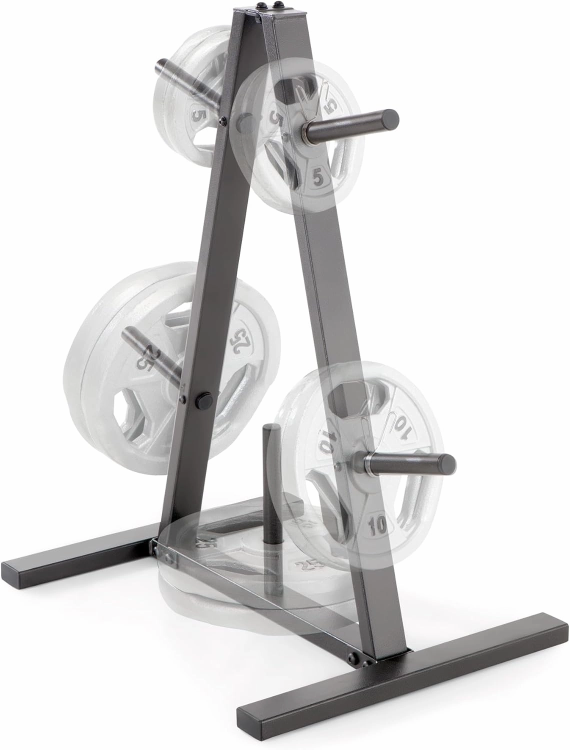 Marcy Standard Weight Plate Tree for 1-Inch Plates for Home Gym, 300 lb. Max. Capacity PT-5733