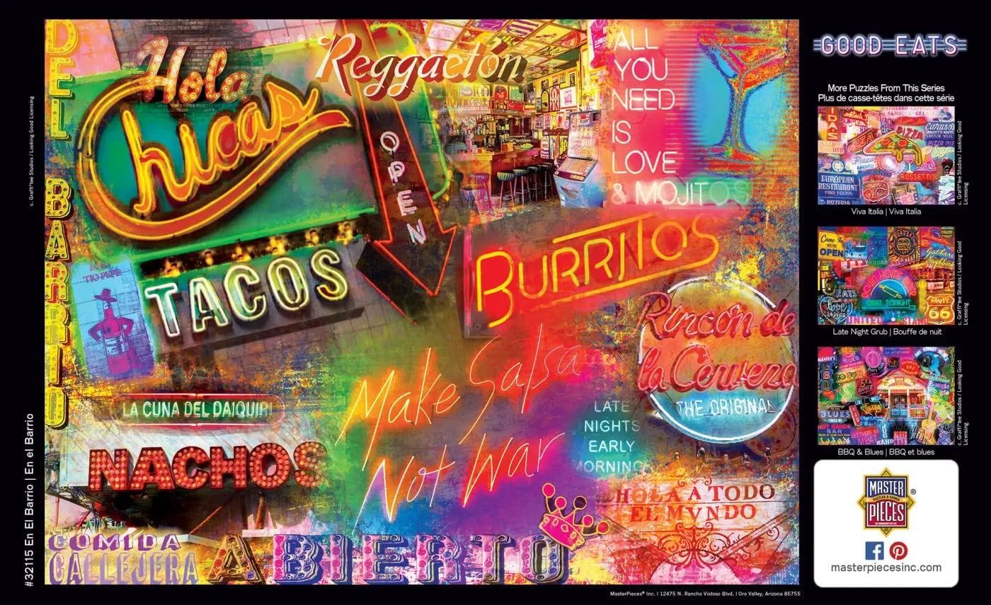 Masterpieces 550 Piece Jigsaw Puzzle for Adults and Family - En El Barrio - 18"x24"