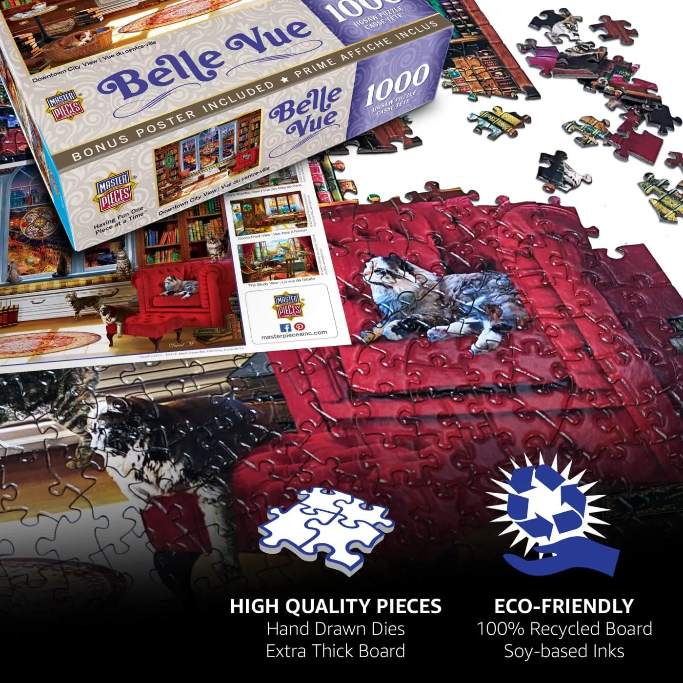 Masterpieces NFL Unisex Stadium Panoramic Jigsaw Puzzle, 1000-Piece