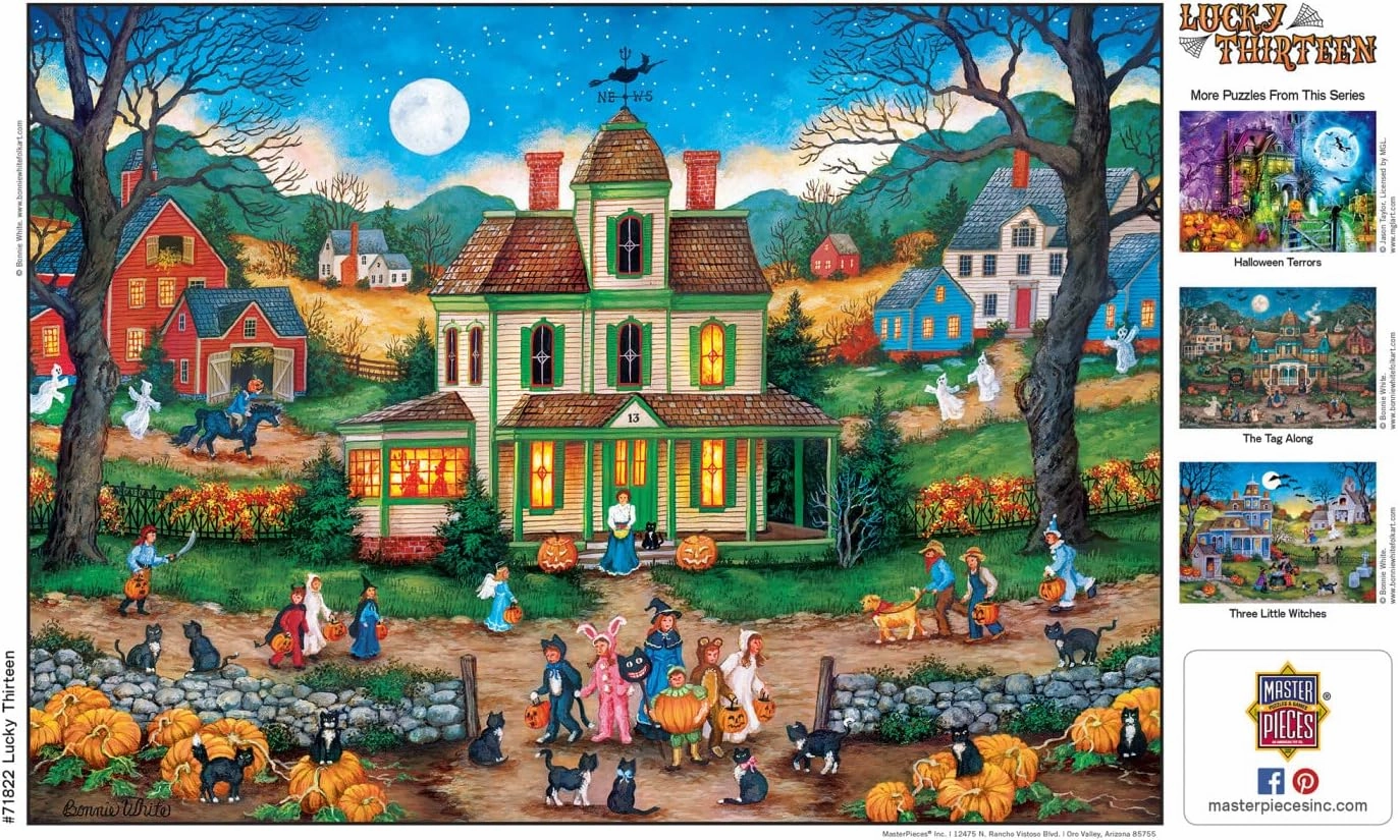 MasterPieces 1000 Piece Halloween Jigsaw Puzzle - Lucky Thirteen - 19.25"x26.75"