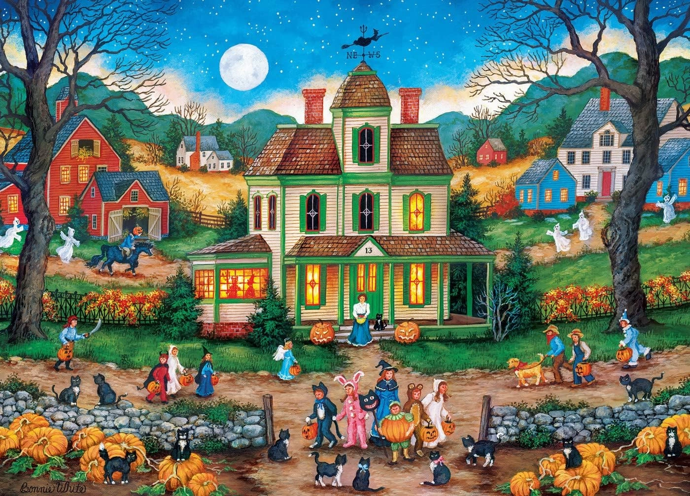 MasterPieces 1000 Piece Halloween Jigsaw Puzzle - Lucky Thirteen - 19.25"x26.75"