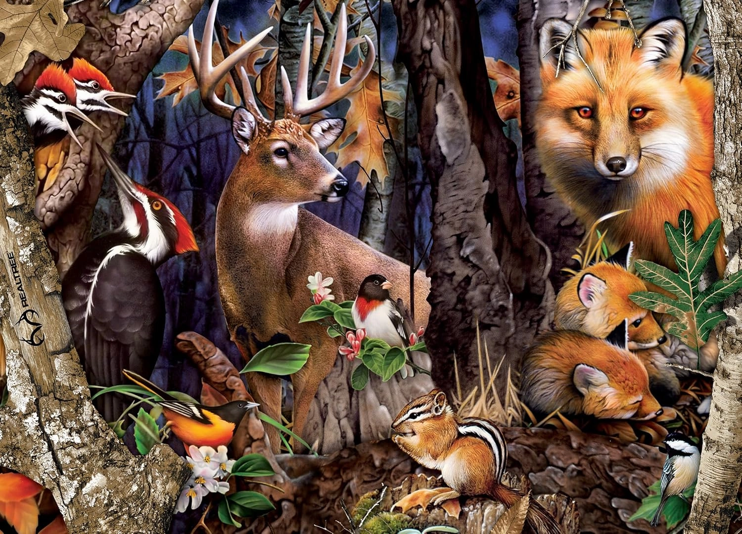 MasterPieces 1000 Piece Jigsaw Puzzle for Adults, Family, Or Youth - Forest Gathering - 19.25"x26.75"