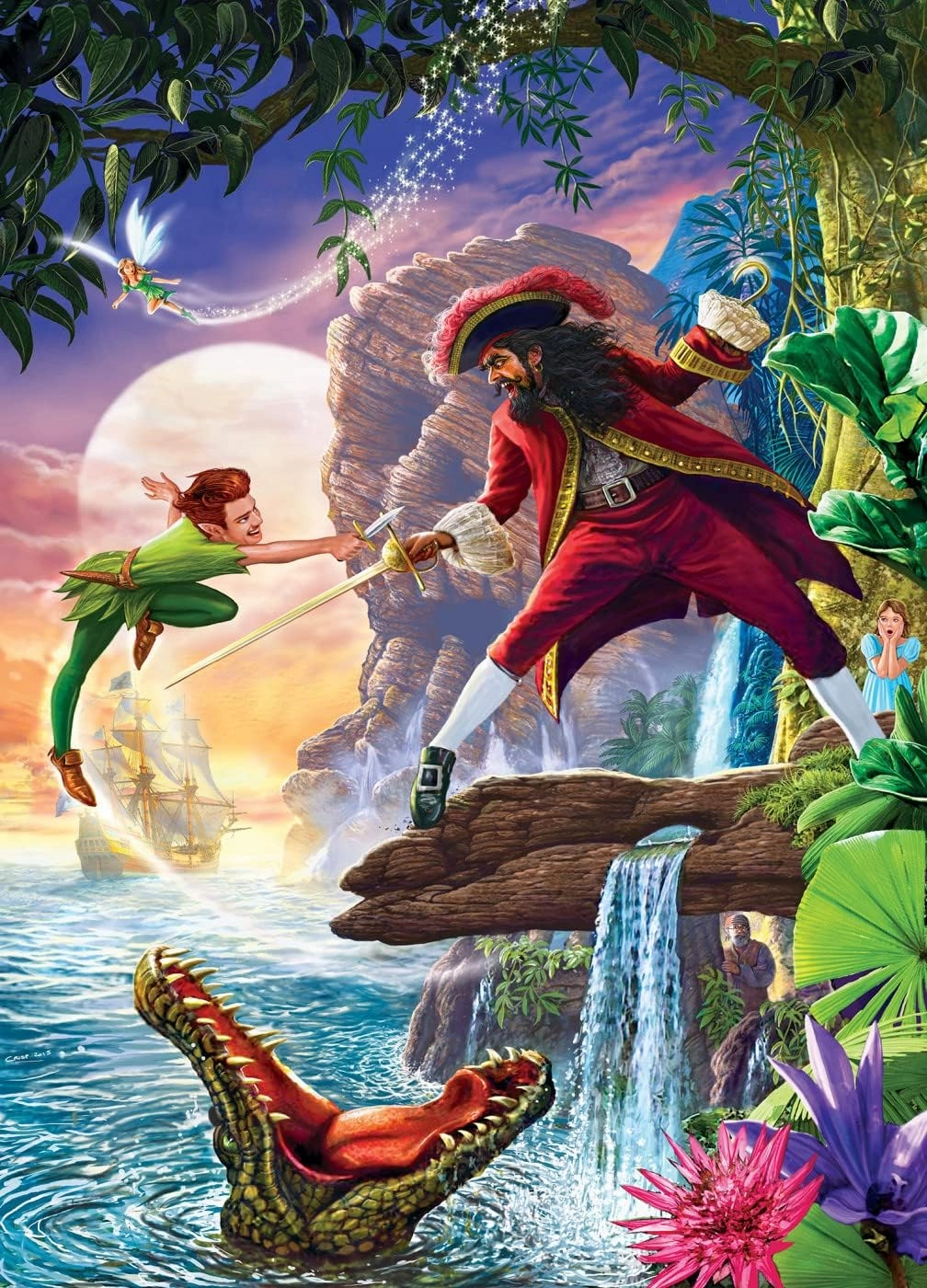 MasterPieces 1000 Piece Jigsaw Puzzle for Adults, Family, Or Youth - Peter Pan - 19.25"x26.75"
