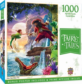 MasterPieces 1000 Piece Jigsaw Puzzle for Adults, Family, Or Youth - Peter Pan - 19.25"x26.75"