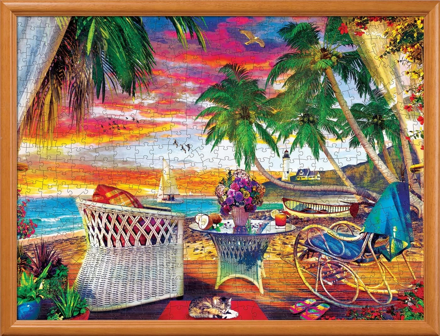 MasterPieces 550 Piece Jigsaw Puzzle for Adults, Family, Or Youth - Paradise Breeze - 18"x24"