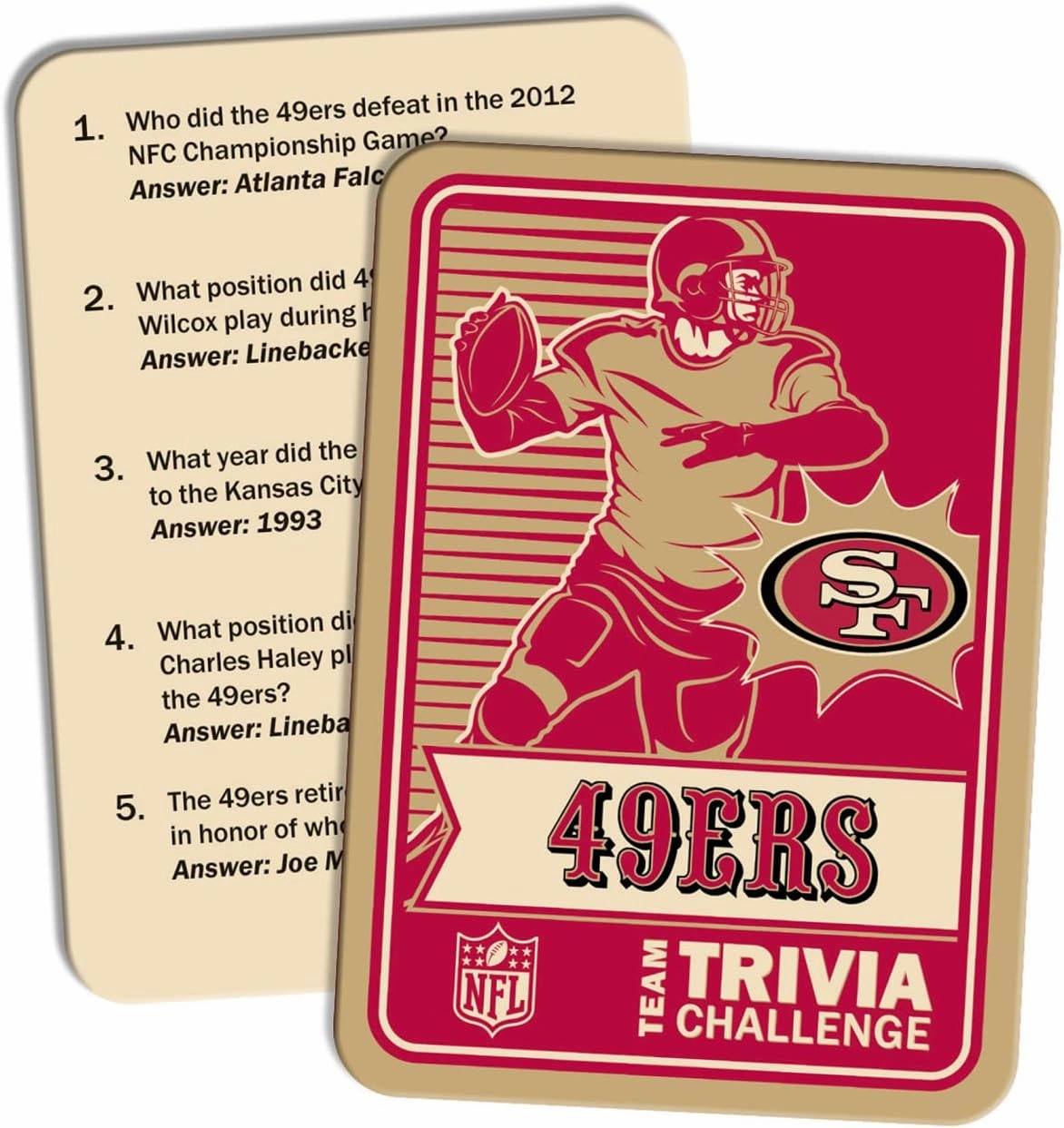 Masterpieces NFL Unisex-Adult Team Trivia Challenge Game