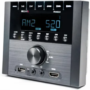 MB Quart RVM2.0 - RV in Dash Compact, Mechless Source Unit with AM/FM and Bluetooth 4.0 Plus Multi-Zone Audio Control
