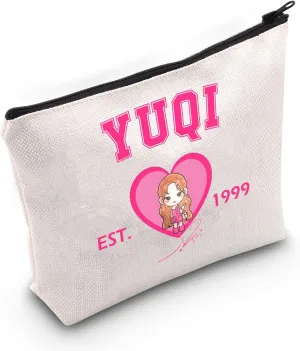 MEIKIUP Korean Group G-Ide Member Makeup Bag K-pop Group Fans Gift World Tour Merchandise K-pop Music Lover Gift (YQ99 bag)