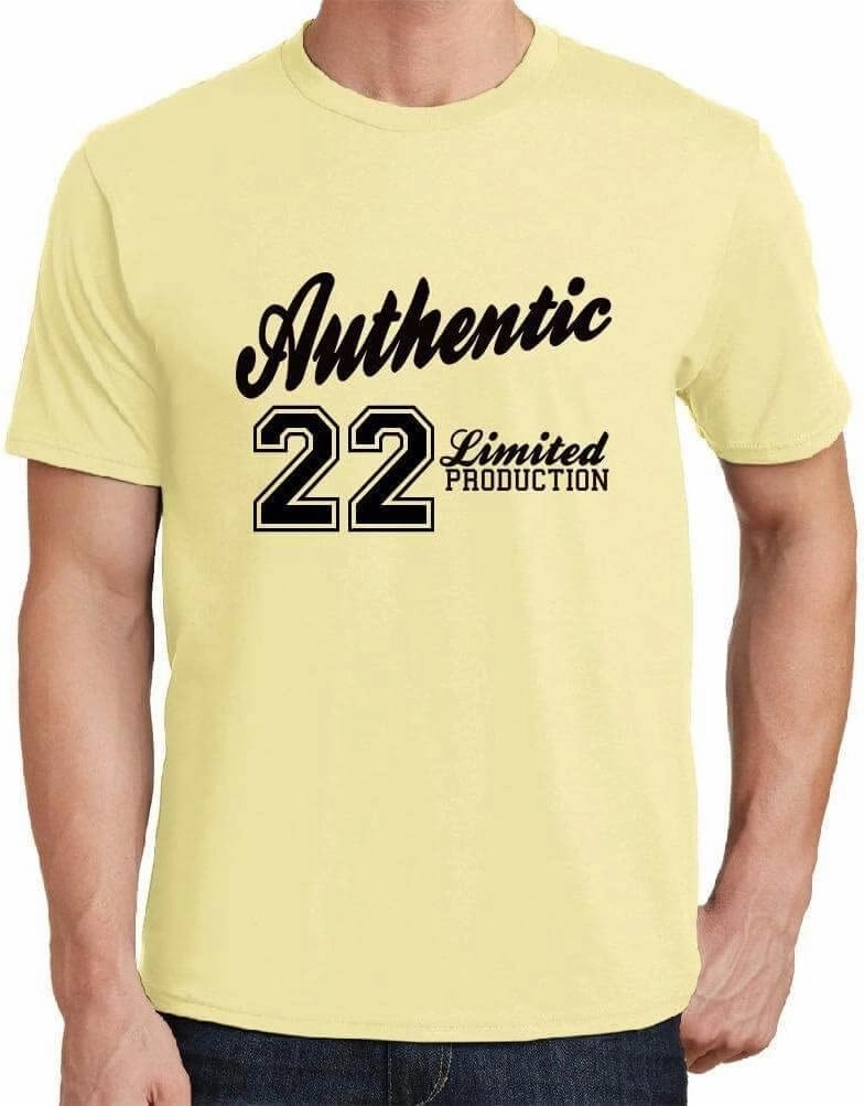 Men's Graphic T-Shirt 22 Authentic 22nd Birthday Anniversary 22 Year Old Gift 2002 Vintage Eco-Friendly Short