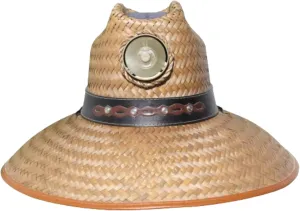 Men's Solar Hat - Straw Hat Men's Thurman with Band - Sun Hat with Fan