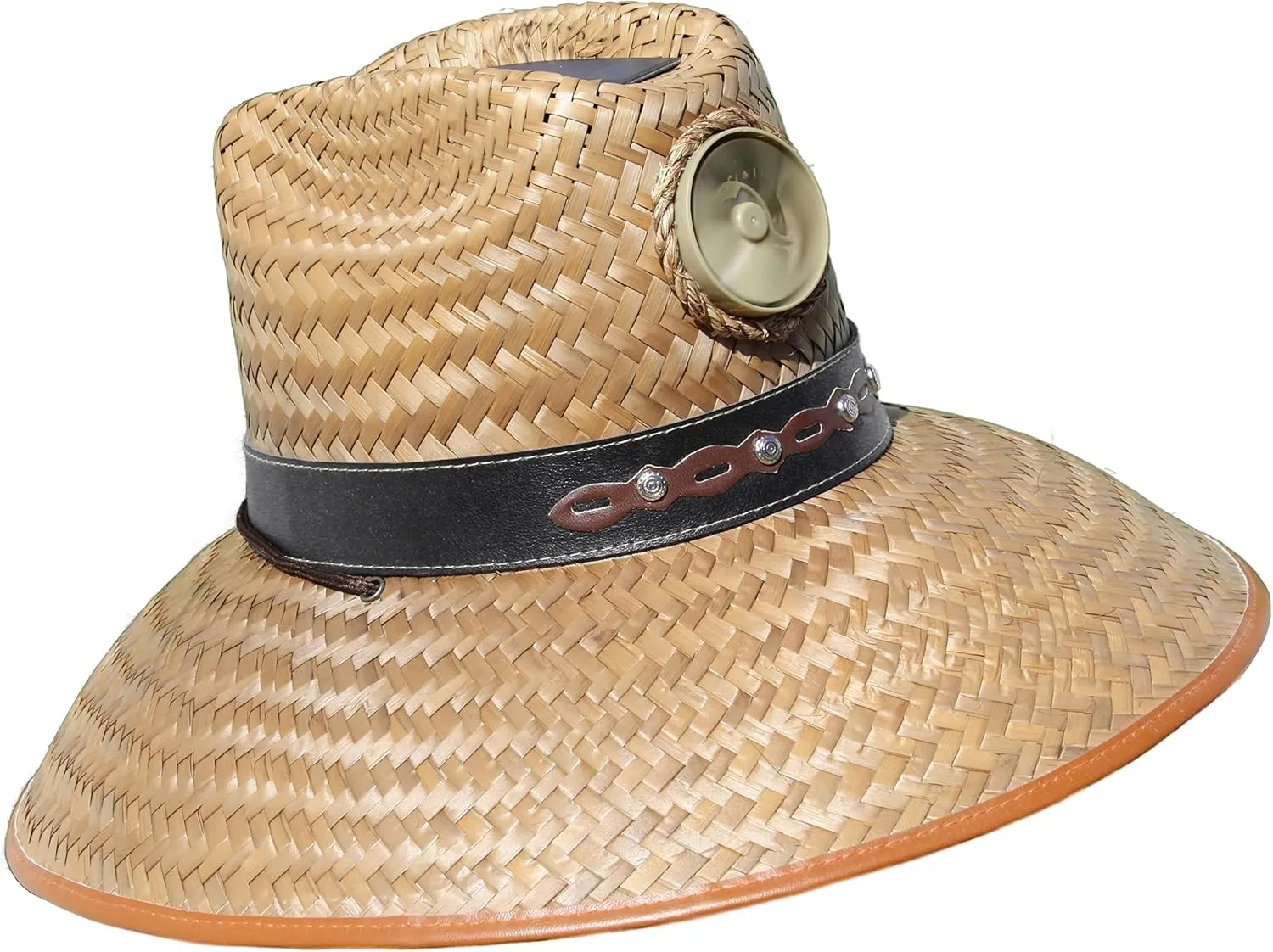 Men's Solar Hat - Straw Hat Men's Thurman with Band - Sun Hat with Fan