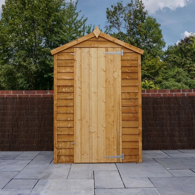 Mercia 4 x 3 Overlap Apex Shed - Windowless