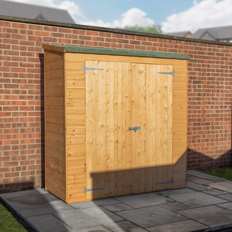 Mercia 5' 9" x 2' 5" Pent Garden Store - Premium Dip Treated Shiplap