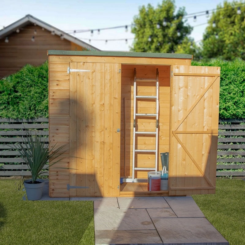 Mercia 5' 9" x 2' 5" Pent Garden Store - Premium Dip Treated Shiplap