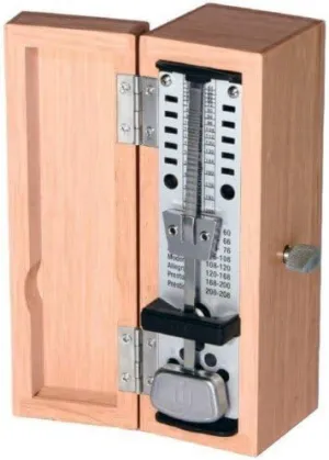 METRONOMO MADERA - Wittner (880250) (Sistem Taktell) (Mini) (Roble)