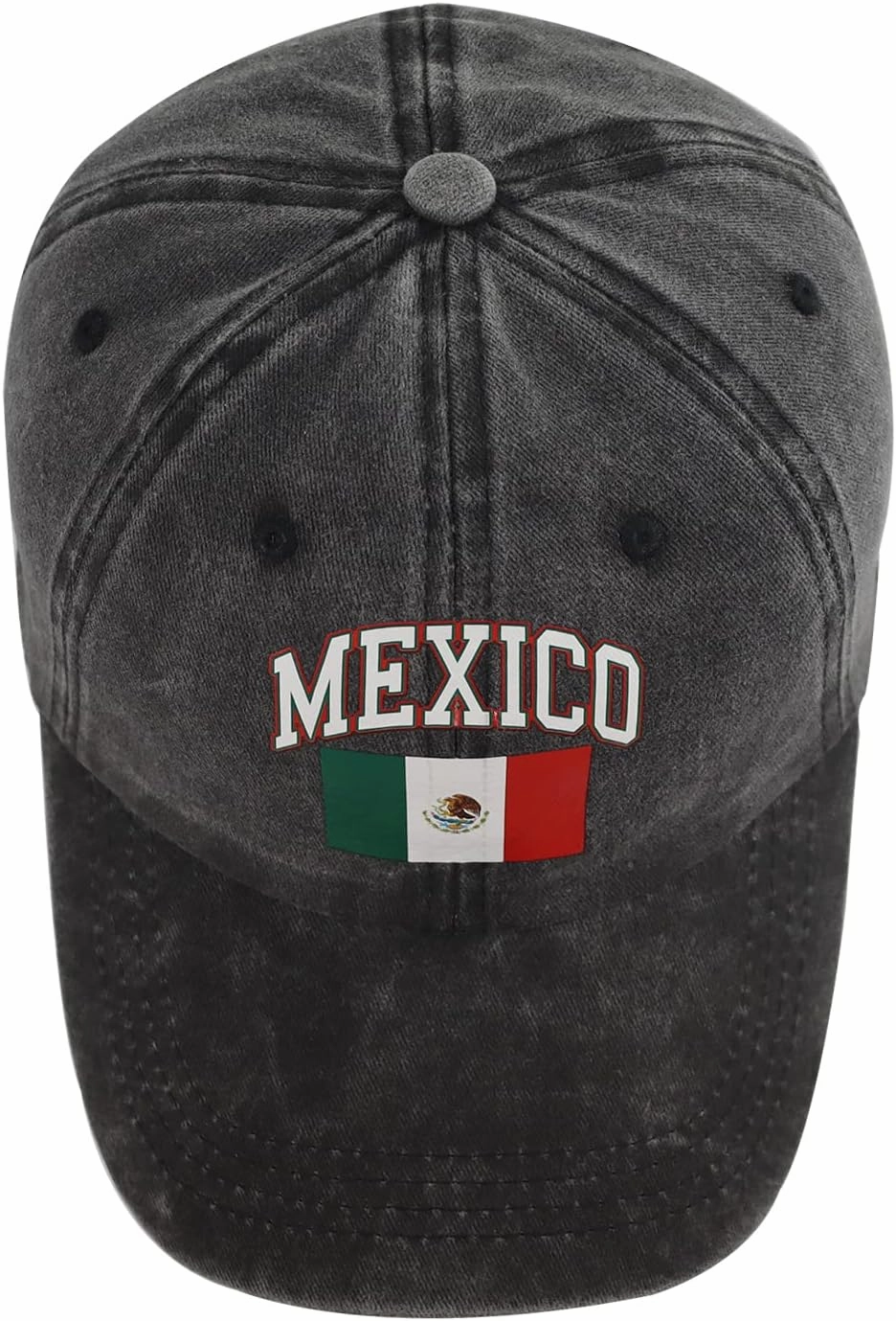 Mexico Flag Hat for Men Women, Print Adjustable Cotton Mexican Patriotic Baseball Cap