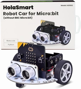 microbit Mini Car Kit Compatible with BBC Micro:bit V2 and V1（Without Micro:bit and AAA Battery）