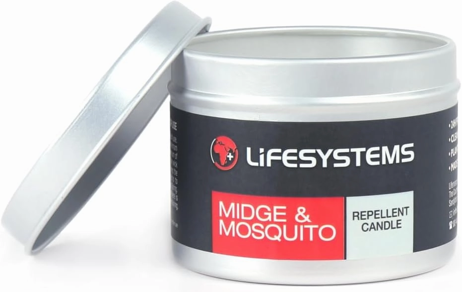 Midge and Mosquito Repelling Citronella Candle with 24 Hours Burn Time, Perfect for Camping, Garden, Fishing