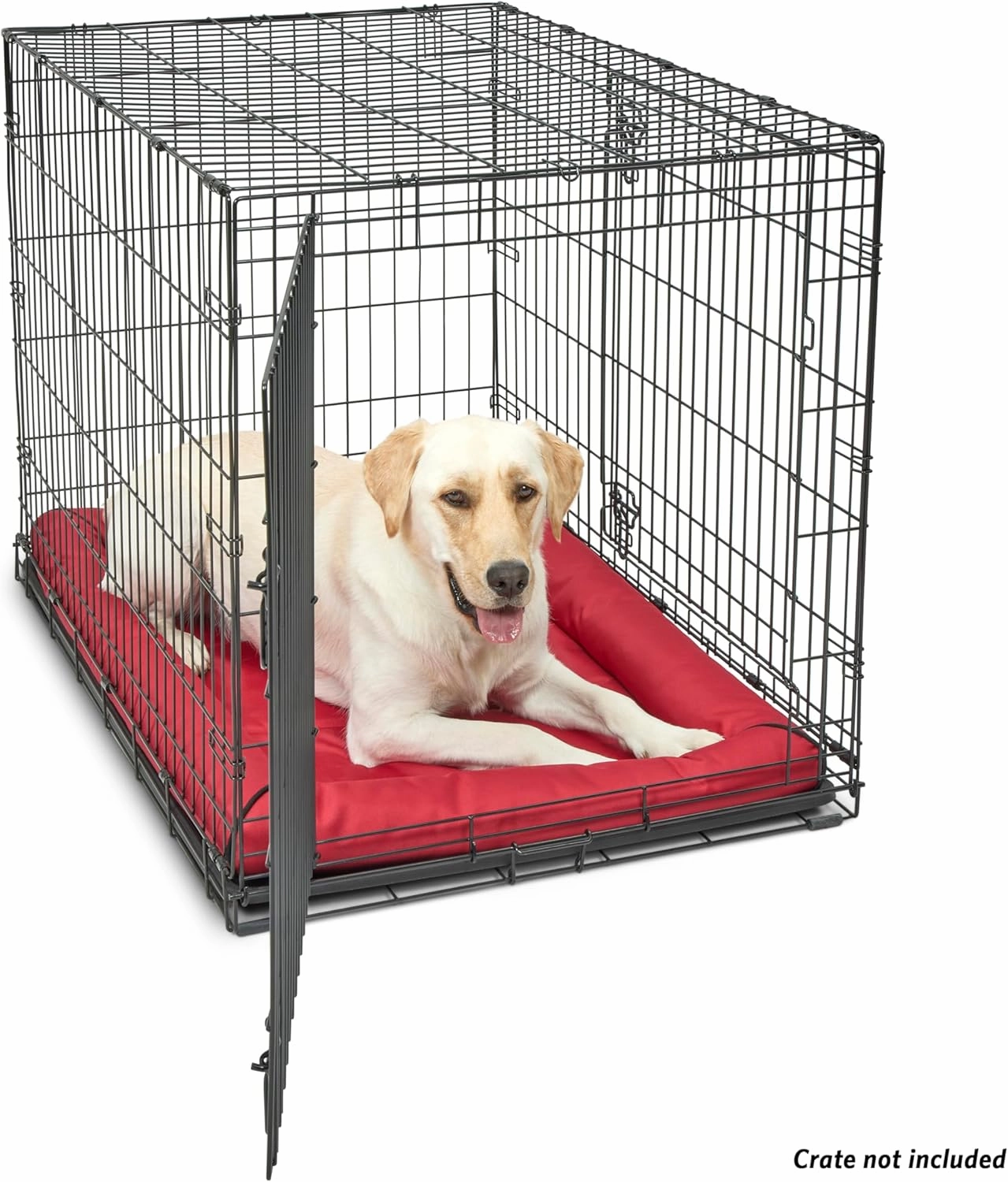 MidWest Homes for Pets Water Repellant Easy Wipe Clean Ultra-Rugged MAXX Dog Beds, Super Durable Dog Bed Designed to Fit 42-inch Dog Crates, Features Slip Resistant Bottom, Part 40542-RD, Red