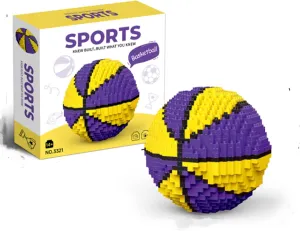 Mini Bsketball Building Blocks Set 3.68" - Micro Mini Blocks Bricks for Adults Gifts Socking Stuffers for Men and Women Decoration Room