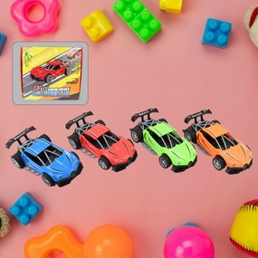 Mini Pull Back Racing Cars – 8 Pcs ABS Plastic Toy Car Set for Kids (Multicolor)