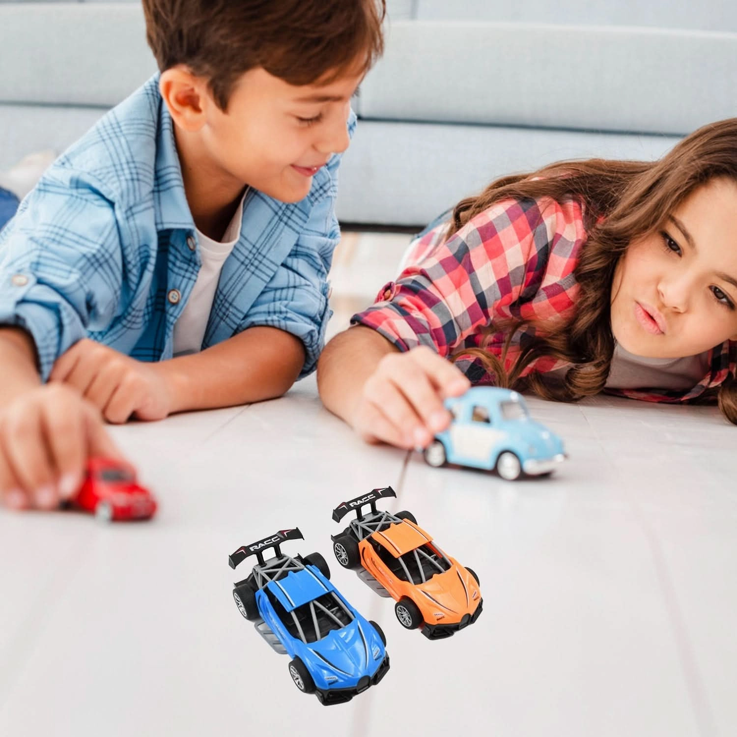 Mini Pull Back Racing Cars – 8 Pcs ABS Plastic Toy Car Set for Kids (Multicolor)