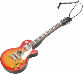 Miniature Wooden Guitar Model, Mini Musical Instrument Ornament Miniature Dollhouse Model for Craft Showcase Home Decoration Dollhouse Display Accessories