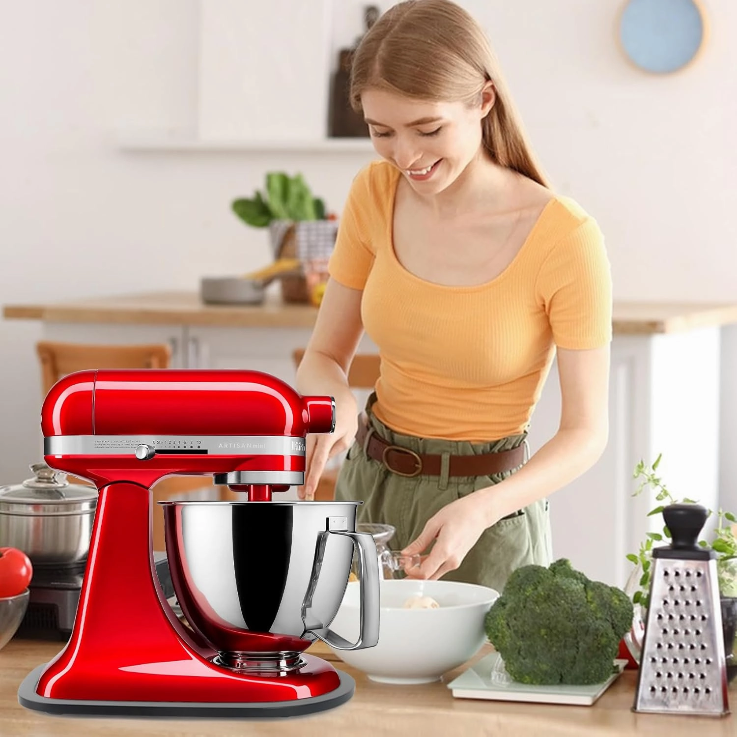 Mixer Slider Compatible with Kitchen aid Mini 3.5 Qt Tilt-Head Stand Mixe - Kitchen Countertop Storage Mover Sliding Caddy for Kitchen Aid Artisan Mixer (3.5 QT - Black)
