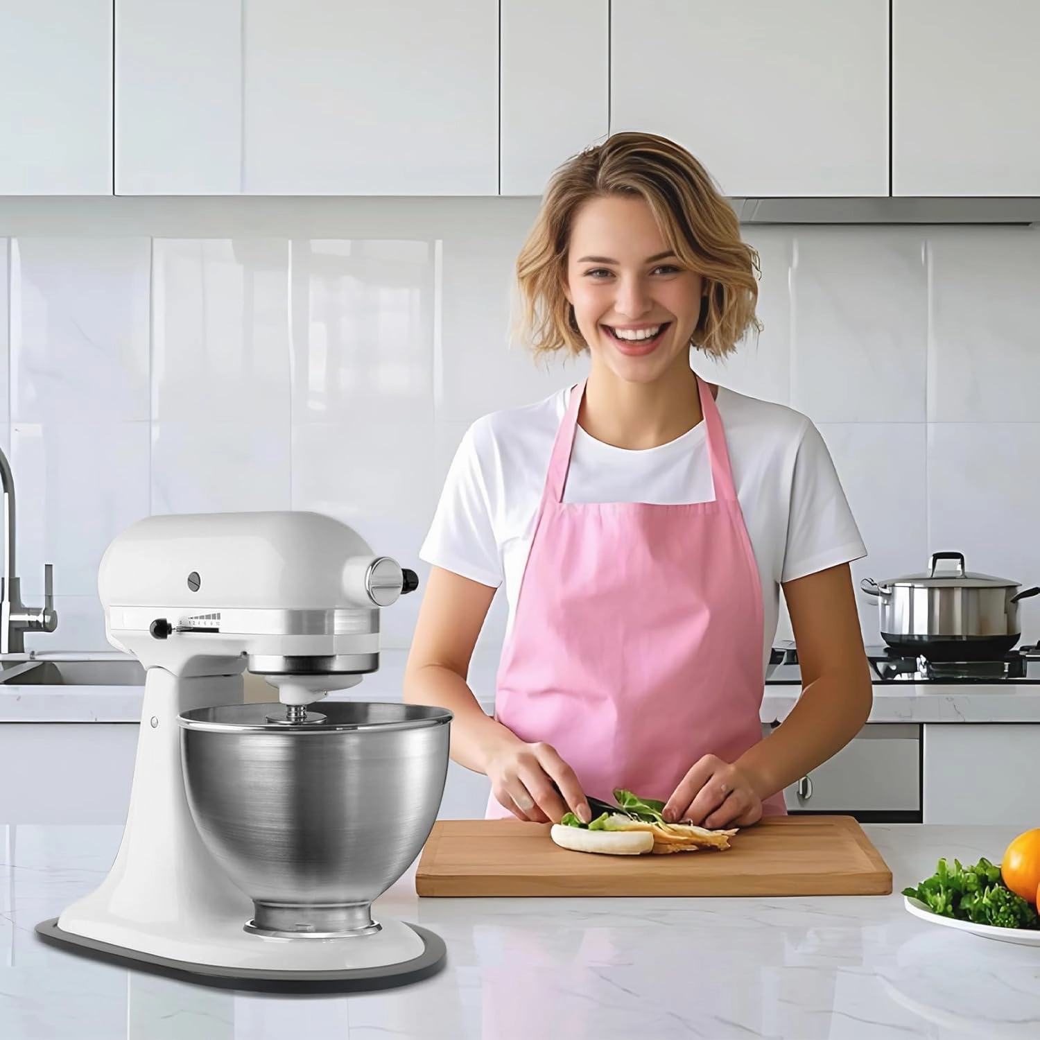 Mixer Slider Compatible with Kitchen aid Mini 3.5 Qt Tilt-Head Stand Mixe - Kitchen Countertop Storage Mover Sliding Caddy for Kitchen Aid Artisan Mixer (3.5 QT - Black)