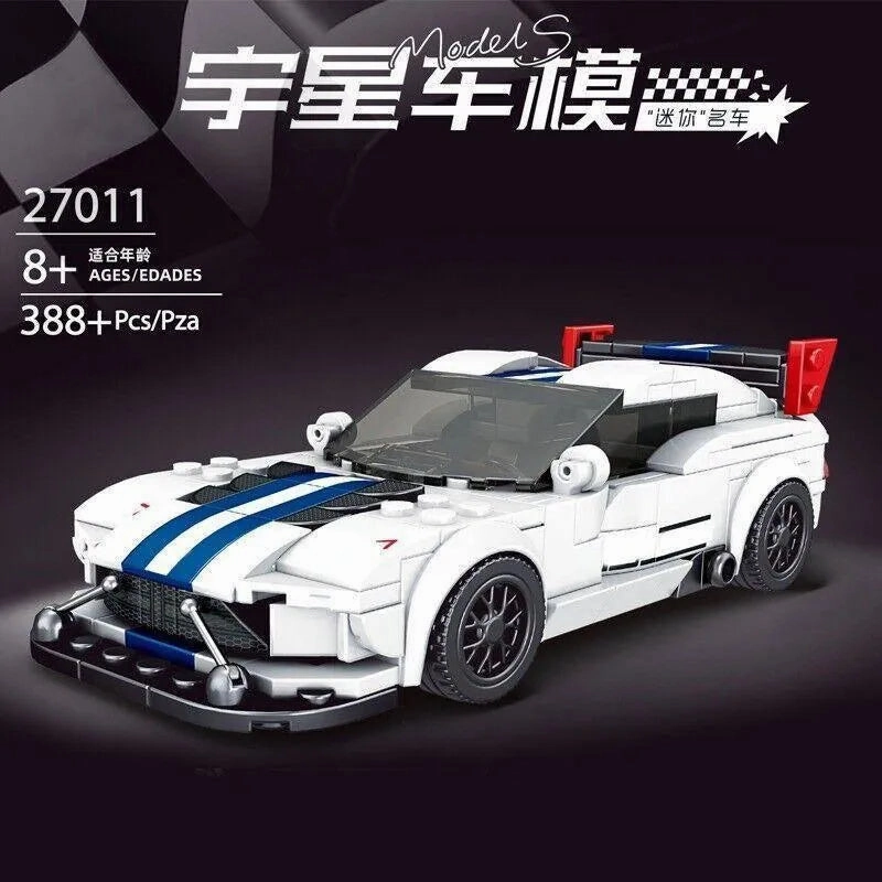 MOC Mini Porsche 911 RSR Racing Sports Car Bricks Toy 27010