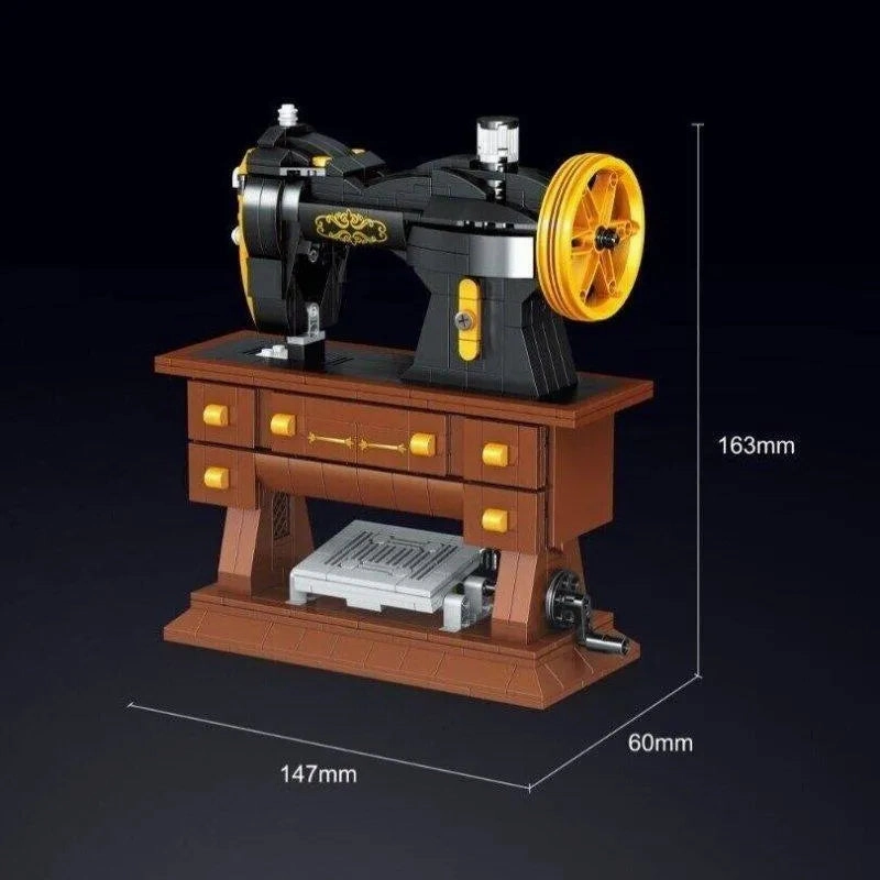 MOC Retro Sewing Machine MINI Bricks Toy 00936