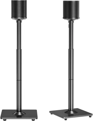 MOUNTUP Speaker Stands for Sonos Era 100, Sonos One, One SL, Play:1, Height Adjustable 35"-43" Floor Standing Speaker Stands Pair with Cable Management, Ear Level Surround Sound, 11lbs Loading, MU9146