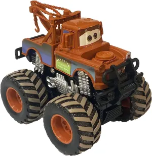 Movie Cars 3 Giant Wheels Cars 1：55 Diecast Vehicles Toys Set Oversized Children Car Toy (Big Tire Mater)
