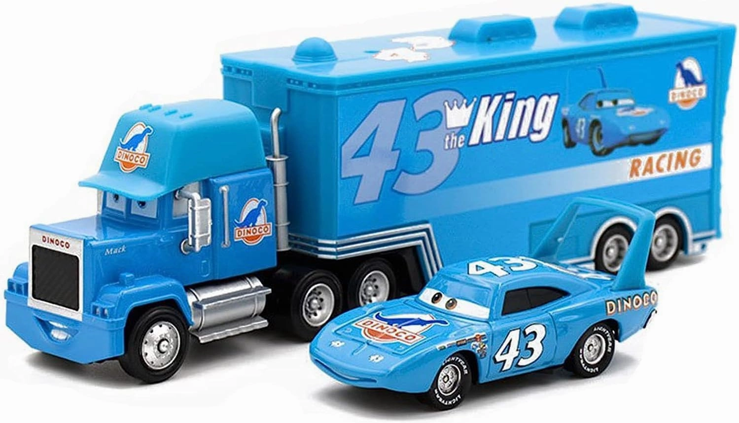 Movie Cars 2 3 Hauler Mack Truck NO.43 & Strip Weathers Racer Speed 2PCS Vehicles ， McQueen Jackson Storm Cruz Ramirez Vehicles