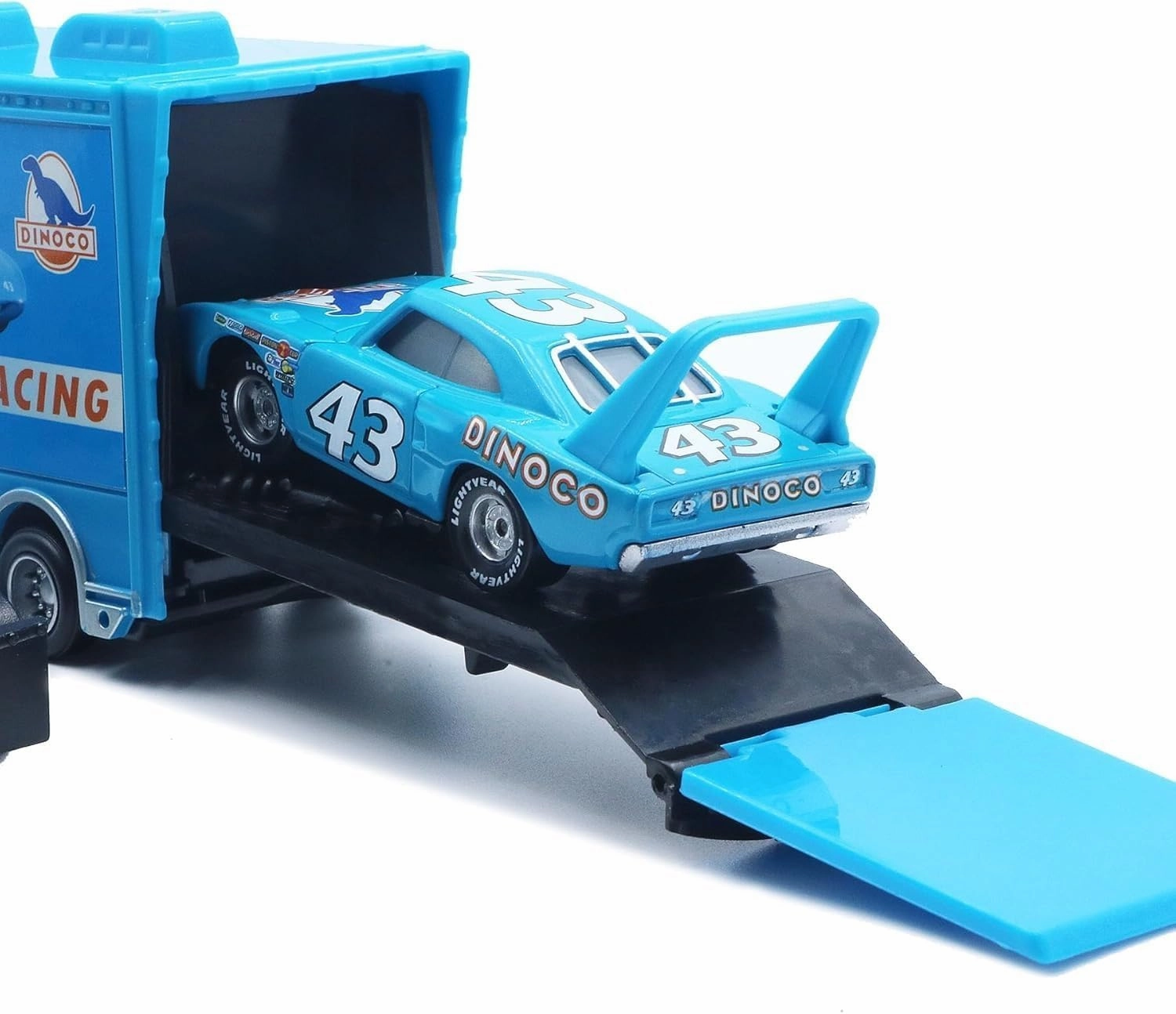 Movie Cars 2 3 Hauler Mack Truck NO.43 & Strip Weathers Racer Speed 2PCS Vehicles ， McQueen Jackson Storm Cruz Ramirez Vehicles