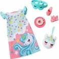 My First Barbie Fashion Pack, Preschool Doll Clothes with Bedtime Pajamas and Accessories, 13.5-inch